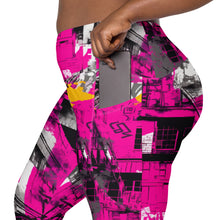 Streetwise Strides: Women's Running Leggings with Pockets - Urban Decay 002 Exclusive Leggings Pockets Running Tights Womens