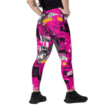 Streetwise Strides: Women's Running Leggings with Pockets - Urban Decay 002 Exclusive Leggings Pockets Running Tights Womens