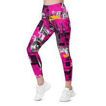 Streetwise Strides: Women's Running Leggings with Pockets - Urban Decay 002 Exclusive Leggings Pockets Running Tights Womens