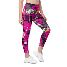 Streetwise Strides: Women's Running Leggings with Pockets - Urban Decay 002 Exclusive Leggings Pockets Running Tights Womens