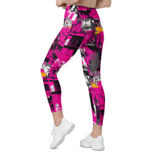 Streetwise Strides: Women's Running Leggings with Pockets - Urban Decay 002 Exclusive Leggings Pockets Running Tights Womens