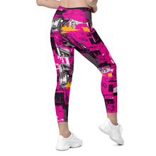 Streetwise Strides: Women's Running Leggings with Pockets - Urban Decay 002 Exclusive Leggings Pockets Running Tights Womens