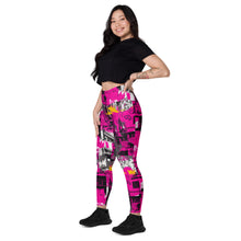 Streetwise Strides: Women's Running Leggings with Pockets - Urban Decay 002 Exclusive Leggings Pockets Running Tights Womens