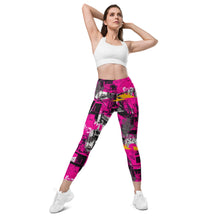 Streetwise Strides: Women's Running Leggings with Pockets - Urban Decay 002 Exclusive Leggings Pockets Running Tights Womens
