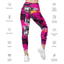 Streetwise Strides: Women's Running Leggings with Pockets - Urban Decay 002 Exclusive Leggings Pockets Running Tights Womens