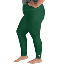 Stretch in Style: Plus Size Workout Leggings for Her - Sherwood Forest Exclusive Leggings Plus Size Solid Color Tights Womens