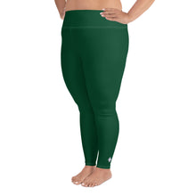 Stretch in Style: Plus Size Workout Leggings for Her - Sherwood Forest Exclusive Leggings Plus Size Solid Color Tights Womens