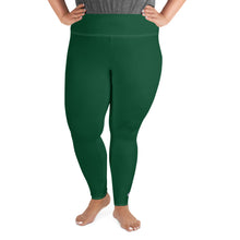 Stretch in Style: Plus Size Workout Leggings for Her - Sherwood Forest Exclusive Leggings Plus Size Solid Color Tights Womens