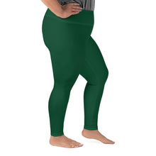 Stretch in Style: Plus Size Workout Leggings for Her - Sherwood Forest Exclusive Leggings Plus Size Solid Color Tights Womens
