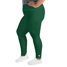 Stretch in Style: Plus Size Workout Leggings for Her - Sherwood Forest Exclusive Leggings Plus Size Solid Color Tights Womens