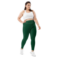 Stretch in Style: Plus Size Workout Leggings for Her - Sherwood Forest Exclusive Leggings Plus Size Solid Color Tights Womens
