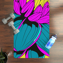 Strike a Pose on a Pop Art Yoga Mat: Inspired by Roy Lichtenstein's Dahlia 001 Dahlia Exclusive Home & Living Pop Art Rugs & Mats Sports Sublimation Yoga Yoga Mat