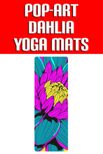 Strike a Pose on a Pop Art Yoga Mat: Inspired by Roy Lichtenstein's Dahlia 001 Dahlia Exclusive Home & Living Pop Art Rugs & Mats Sports Sublimation Yoga Yoga Mat