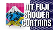 Stunning Mt Fuji Pop Art Shower Curtain - Enhance Your Bathroom Décor 002 Bath Bathroom Exclusive Home & Living Indoor Shower Shower Curtain