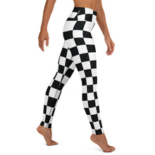 Stylish Strides: Checkered Women's Yoga Pants Leggings Athleisure Checkered Exclusive Leggings Running Tights Womens