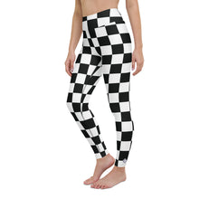 Stylish Strides: Checkered Women's Yoga Pants Leggings Athleisure Checkered Exclusive Leggings Running Tights Womens