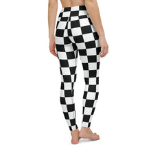 Stylish Strides: Checkered Women's Yoga Pants Leggings Athleisure Checkered Exclusive Leggings Running Tights Womens