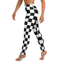 Stylish Strides: Checkered Women's Yoga Pants Leggings Athleisure Checkered Exclusive Leggings Running Tights Womens