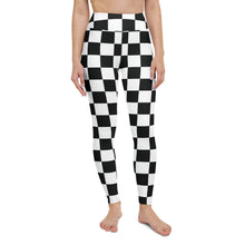 Stylish Strides: Checkered Women's Yoga Pants Leggings Athleisure Checkered Exclusive Leggings Running Tights Womens