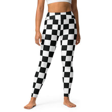 Stylish Strides: Checkered Women's Yoga Pants Leggings Athleisure Checkered Exclusive Leggings Running Tights Womens