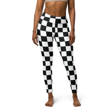 Stylish Strides: Checkered Women's Yoga Pants Leggings Athleisure Checkered Exclusive Leggings Running Tights Womens