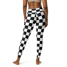 Stylish Strides: Checkered Women's Yoga Pants Leggings Athleisure Checkered Exclusive Leggings Running Tights Womens