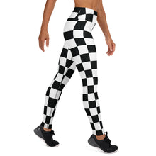 Stylish Strides: Checkered Women's Yoga Pants Leggings Athleisure Checkered Exclusive Leggings Running Tights Womens