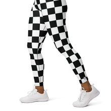 Stylish Strides: Checkered Women's Yoga Pants Leggings Athleisure Checkered Exclusive Leggings Running Tights Womens