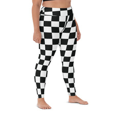 Stylish Strides: Checkered Women's Yoga Pants Leggings Athleisure Checkered Exclusive Leggings Running Tights Womens