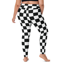 Stylish Strides: Checkered Women's Yoga Pants Leggings Athleisure Checkered Exclusive Leggings Running Tights Womens