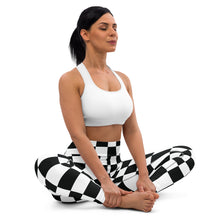 Stylish Strides: Checkered Women's Yoga Pants Leggings Athleisure Checkered Exclusive Leggings Running Tights Womens