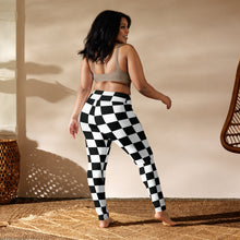 Stylish Strides: Checkered Women's Yoga Pants Leggings Athleisure Checkered Exclusive Leggings Running Tights Womens