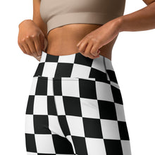 Stylish Strides: Checkered Women's Yoga Pants Leggings Athleisure Checkered Exclusive Leggings Running Tights Womens