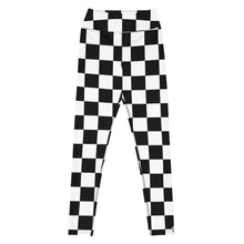 Stylish Strides: Checkered Women's Yoga Pants Leggings Athleisure Checkered Exclusive Leggings Running Tights Womens