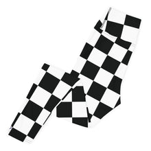 Stylish Strides: Checkered Women's Yoga Pants Leggings Athleisure Checkered Exclusive Leggings Running Tights Womens