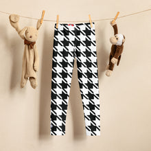 Stylish Support: Girl's Houndstooth Yoga Pants for Athletic Workouts Exclusive Girls Houndstooth Kids Leggings