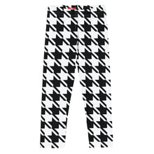 Stylish Support: Girl's Houndstooth Yoga Pants for Athletic Workouts Exclusive Girls Houndstooth Kids Leggings