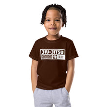 Summer Splash Ready: Boy's Short Sleeve Jiu-Jitsu Rash Guard - Chocolate Boys Exclusive Jiu-Jitsu Kids Rash Guard Short Sleeve