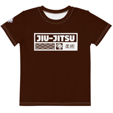 Summer Splash Ready: Boy's Short Sleeve Jiu-Jitsu Rash Guard - Chocolate Boys Exclusive Jiu-Jitsu Kids Rash Guard Short Sleeve