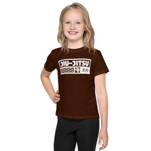 Summer Splash Ready: Girl's Short Sleeve Jiu-Jitsu Rash Guard - Chocolate Exclusive Girls Jiu-Jitsu Kids Rash Guard Short Sleeve