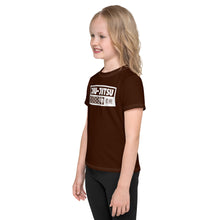 Summer Splash Ready: Girl's Short Sleeve Jiu-Jitsu Rash Guard - Chocolate Exclusive Girls Jiu-Jitsu Kids Rash Guard Short Sleeve