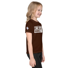 Summer Splash Ready: Girl's Short Sleeve Jiu-Jitsu Rash Guard - Chocolate Exclusive Girls Jiu-Jitsu Kids Rash Guard Short Sleeve