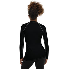 Sun-Kissed Style: Women's Solid Color Long Sleeve Rash Guard - Noir Exclusive Long Sleeve Rash Guard Solid Color Swimwear Womens