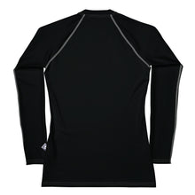 Sun-Kissed Style: Women's Solid Color Long Sleeve Rash Guard - Noir Exclusive Long Sleeve Rash Guard Solid Color Swimwear Womens