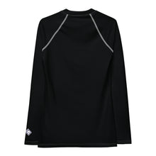 Sun-Kissed Style: Women's Solid Color Long Sleeve Rash Guard - Noir Exclusive Long Sleeve Rash Guard Solid Color Swimwear Womens