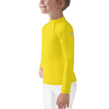Sunshine and Style: Kid's Solid Color Rash Guards for Girls - Golden Sun Exclusive Girls Kids Long Sleeve Rash Guard Solid Color
