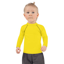 Sunshine and Style: Kid's Solid Color Rash Guards for Girls - Golden Sun Exclusive Girls Kids Long Sleeve Rash Guard Solid Color