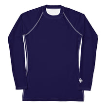 Timeless Style: Solid Color Rash Guard for Women - Midnight Blue Exclusive Long Sleeve Rash Guard Solid Color Womens