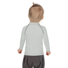 Tiny Trendsetter: Girls' Long Sleeve Solid Color Rash Guards - Smoke Exclusive Girls Kids Long Sleeve Rash Guard Solid Color