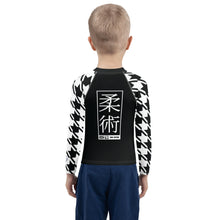 Train in Style: Boy's Houndstooth BJJ Rash Guard - Long Sleeve Boys Exclusive Houndstooth Kids Long Sleeve Rash Guard